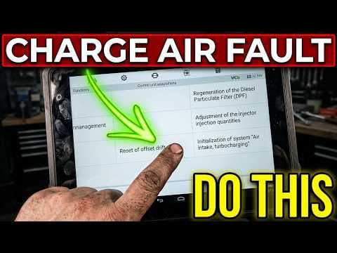 Mercedes charge-air fault diagnosis